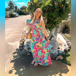 Lilly Pulitzer Seaview Maxi Dress Casa Banana